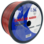 Cable Parlante 2x24 Negro-Rojo 100 Mts