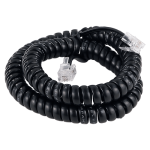 Cable Espiral Para Teléfono Negro 3Mts