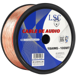 Cable Parlante 2x18 Transparente 100 Mts