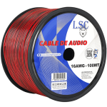 Cable Audio 2x16 Rojo/Negro 100 Mts