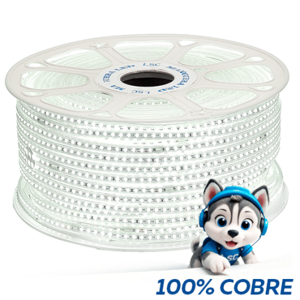 MANGUERA LED PLANA SIMPLE LUZ BLANCA