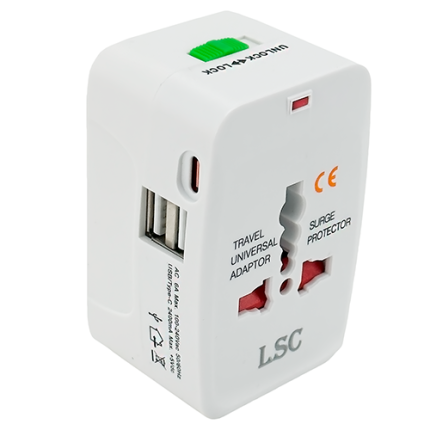 ADAPTADOR UNIVERSAL ALL IN ONE  2 PUERTOS USB A + 1 PUERTO TIPO C