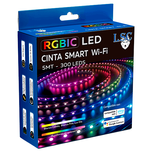 1 Cinta Led Smart Wifi Magical RGB - Imagen 1