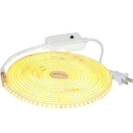KIT MANGUERA LED PLANA SIMPLE LUZ CÁLIDA 5MT+ CONTROL LSC