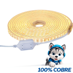 KIT MANGUERA LED PLANA DOBLE LUZ CALIDA 5MT+ CONTROL LSC