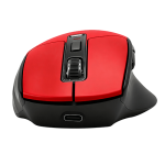 Mouse Ergonómico Inalámbrico Recargable Tipo-C Rojo - Imagen 3