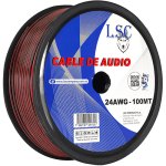 Cable Parlante 2x24 Negro-Rojo 100 Mts