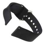 Correa de Silicona Negra 22mm Ajustable