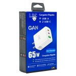 Cargador Blanco Carga Rápida 65watts 3A/ Triple Puerto Usb A -  2 Usb C - Imagen 9