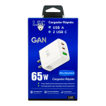 Cargador Blanco Carga Rápida 65watts 3A/ Triple Puerto Usb A -  2 Usb C - Imagen 12