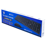 Combo Alámbrico Oficina Teclado y Mouse - Imagen 4